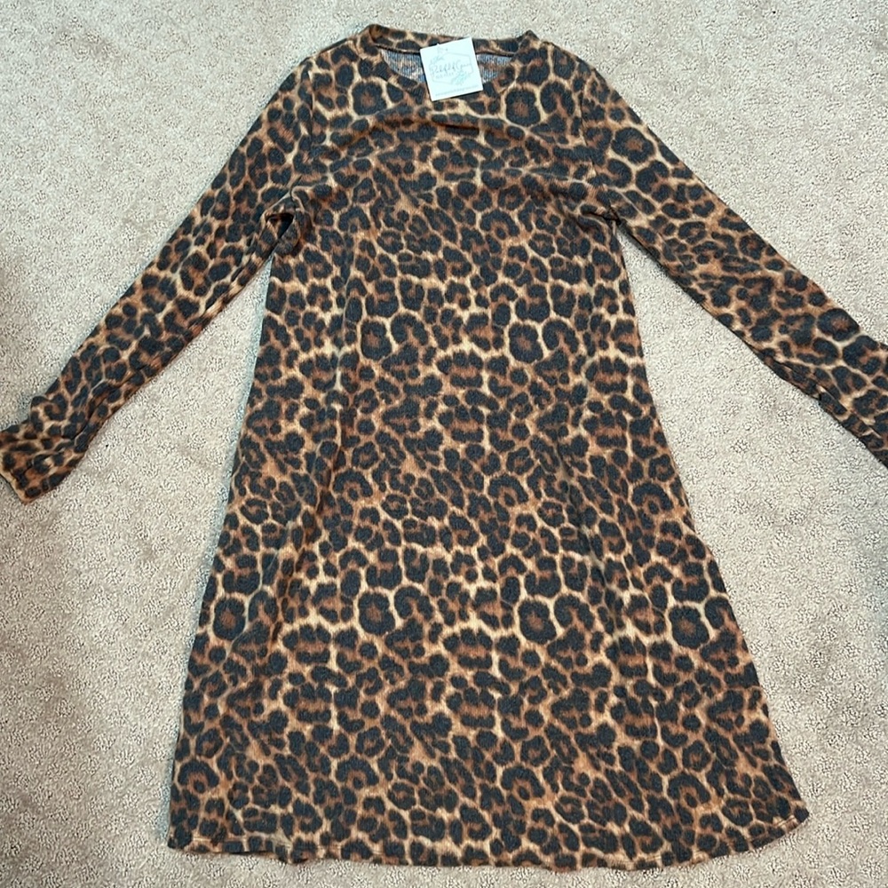 New with Tags Leopard Dress